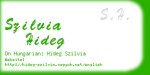 szilvia hideg business card